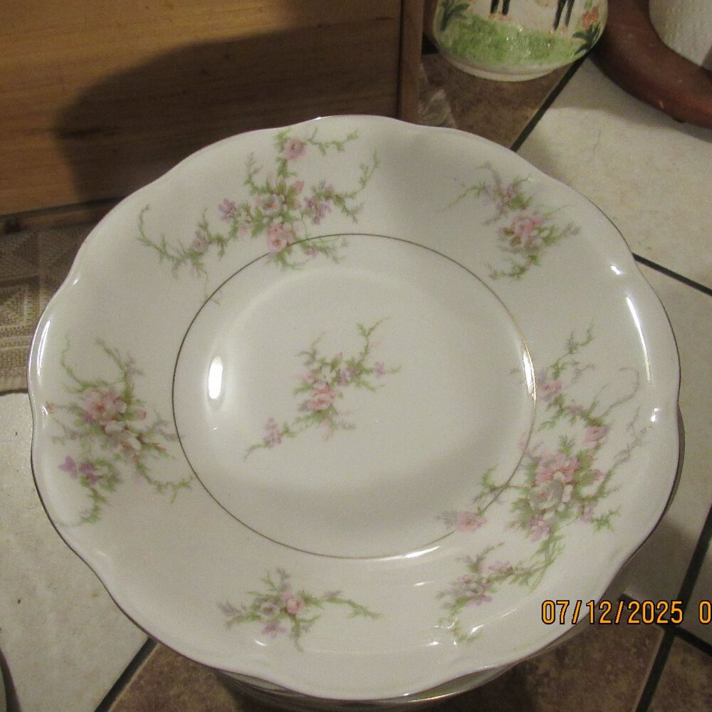 Theodore Haviland New York Rosalinde Coupe and soup bowl